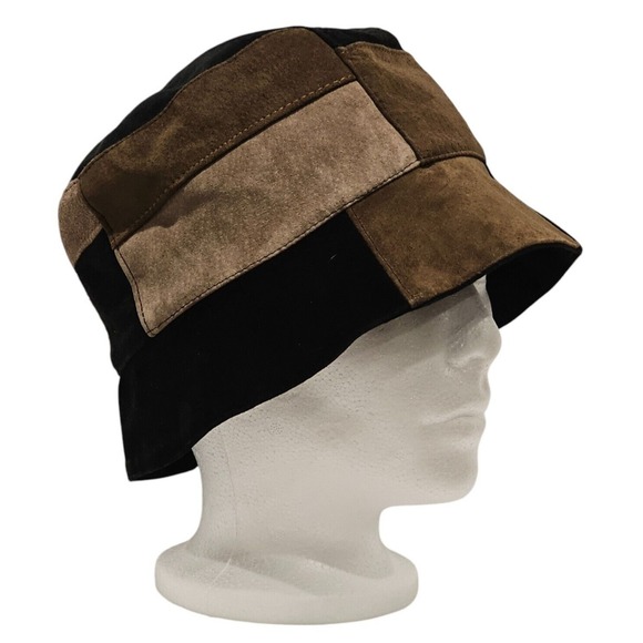 Gilles Francois Paris Suede Patchwork‎ Bucket Hat Made in France main image 10
